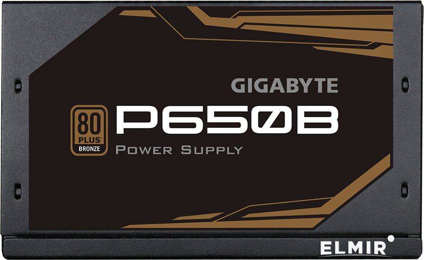 GIGABYTE P650B Power Supply 650W, 80+ Bronze, Japanese capacitors, 120mm smart fan, EU plug_2