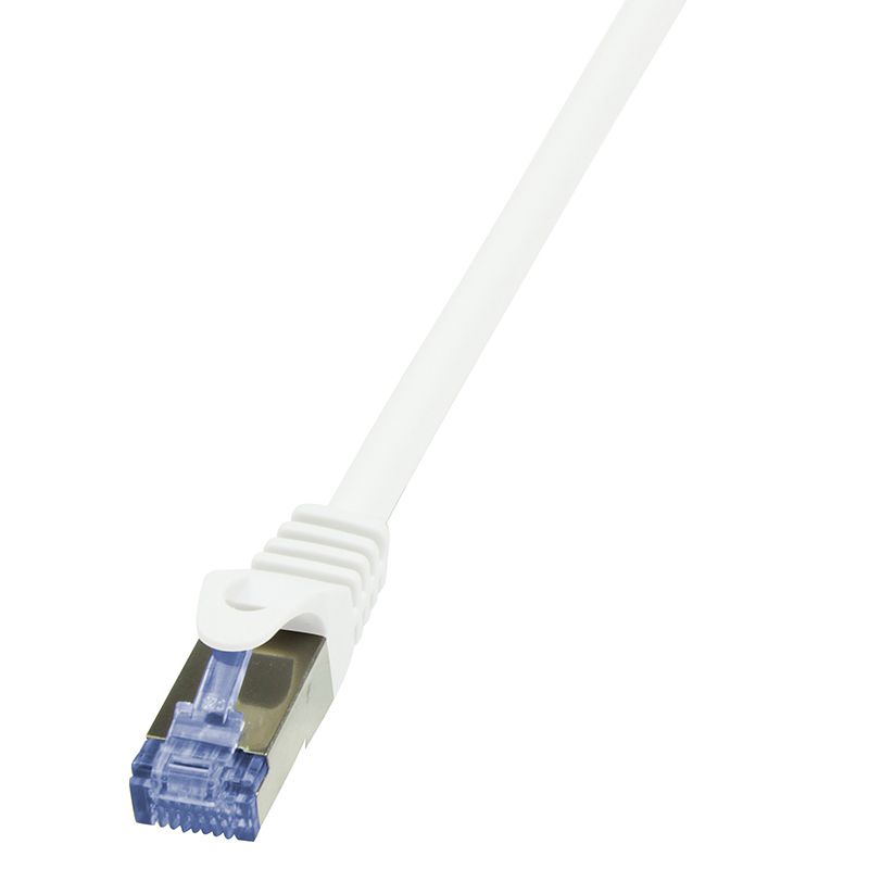 PATCH CORD S/FTP LOGILINK Cat6a, LSZH, cupru, 1.5 m, alb, AWG26, dublu ecranat 