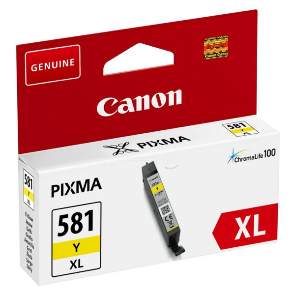 Cartus cerneala Canon CLI581XLY, yellow ,8.3 ml, PIXMA TS8152 PIXMA TS8151 PIXMA TR7550 PIXMA TS6151 PIXMA TS9155 PIXMA TS9150 PIXMA TS6150 PIXMA TR8550 PIXMA TS8150, TS705._1