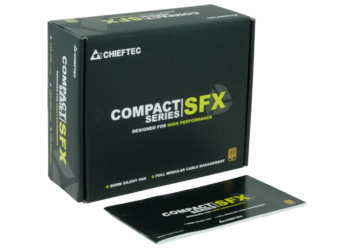 SURSA CHIEFTEC 550 (real), SFX (incl. bracket ATX), modulara, fan 8cm, certificare 80PLUS Gold, 1x CPU 8, 2x PCI-E (6+2), 4x SATA 