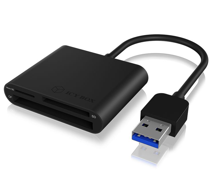 ICYBOX IB-CR301-U3 IcyBox External card reader USB 3.0, CF, SD, microSD_3