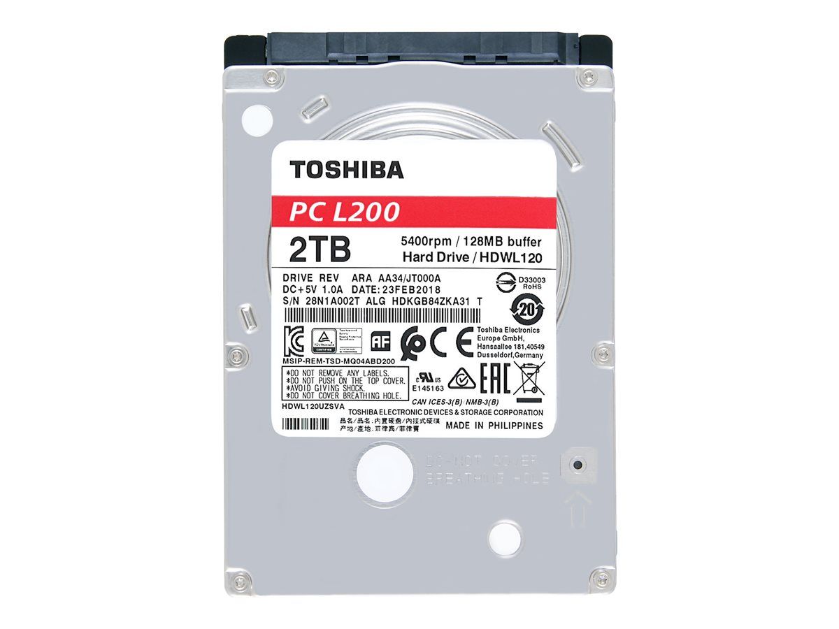 HDD Mobile TOSHIBA L200 (2.5'' 2TB, 5400RPM, 128MB, SATA 6Gbps), bulk_2