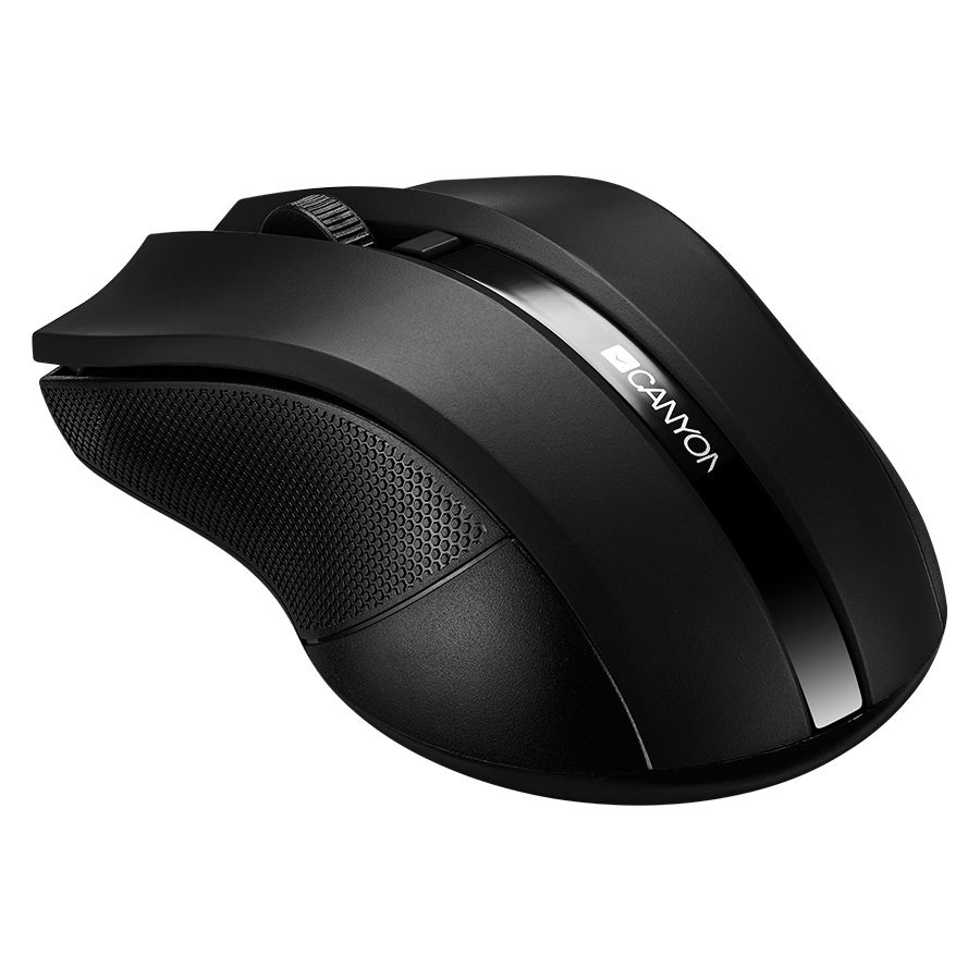 CANYON MW-5 2.4GHz wireless Optical Mouse with 4 buttons, DPI 800/1200/1600, Black, 122*69*40mm, 0.067kg_4