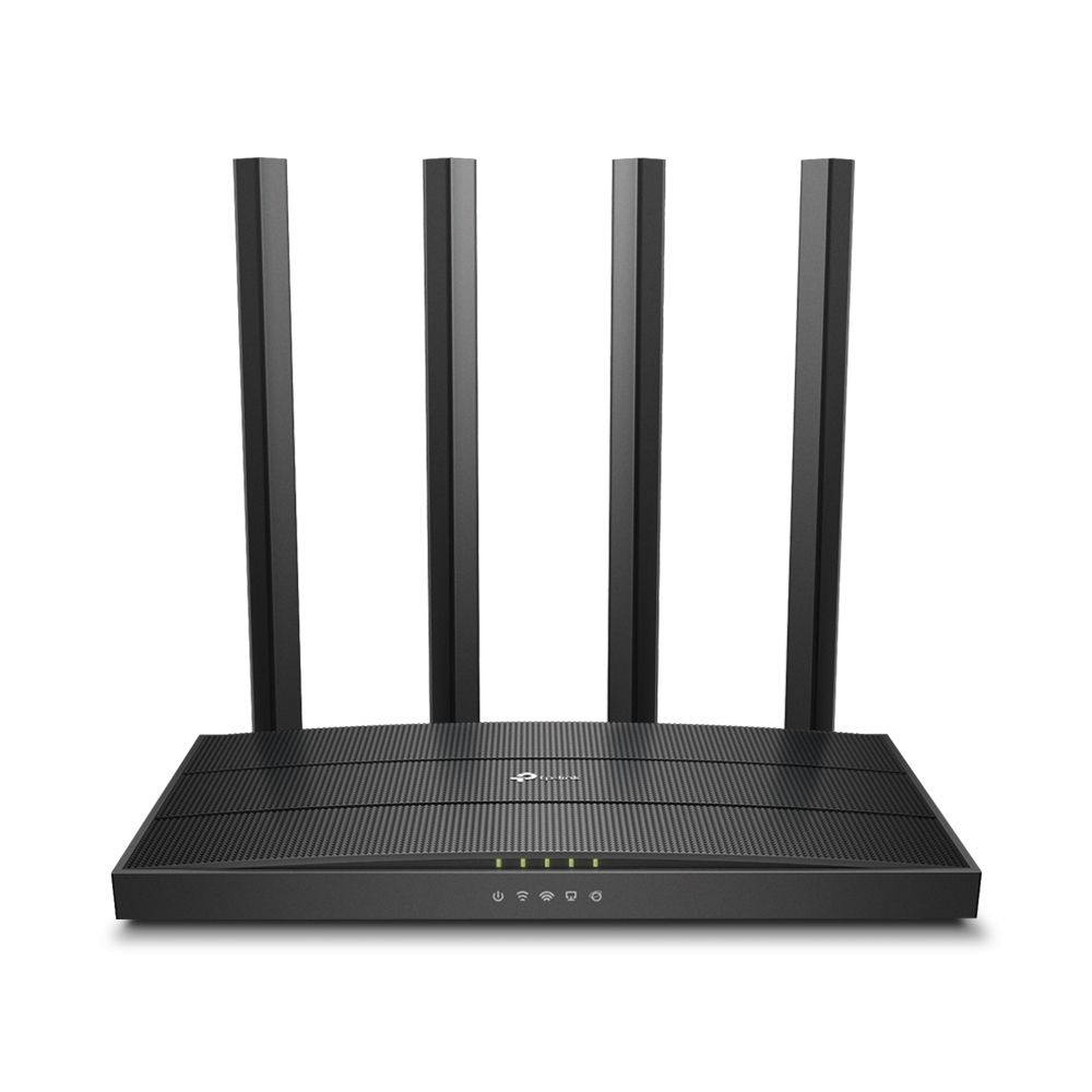 TP-link AC1200 Wireless MU-MIMO Gigabit Router, ARCHER C6; Wireless Standards: IEEE 802.11ac/n/a 5GHz, IEEE 802.11b/g/n 2.4GHz; Frequency: 2.4GHz and 5GHz; Signal Rate: 5GHz: Up to 867Mbps, 2.4GHz: Up to 300Mbps; Ports: 4* 10/100/1000Mbps LAN Ports, 1*10/100/1000Mbps WAN Port; 4* Fixed Omni_1