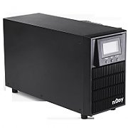 UPS nJoy PWUP-OL200AP-AZ01B, 2000 VA, 1800 W, cu management, on-line, 3x Schuko, 10 minute (50% sarcina), Negru