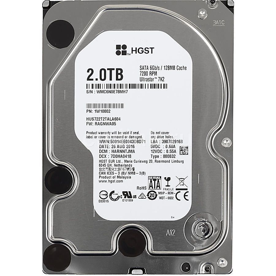 Western Digital Ultrastar HUS722T2TALA604 3.5