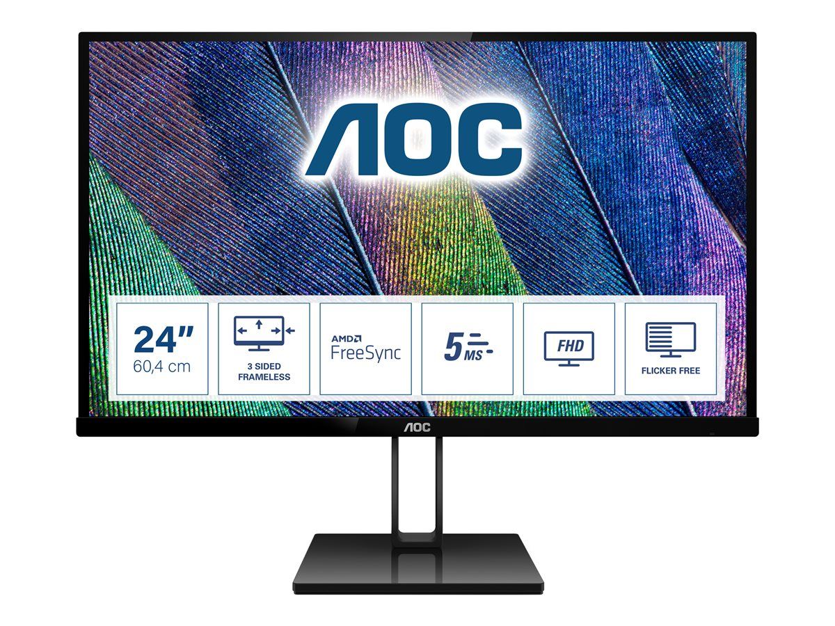 Monitor 23.8'' AOC 24V2Q Black IPS, 16:9, 1920x1080, 5ms, 250 cd/m2, 1000:1, HDMI, DP_7