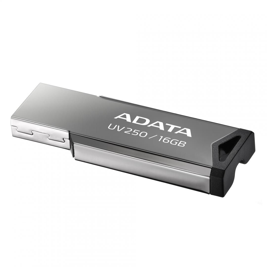 MEMORIE USB 2.0 ADATA 16 GB, clasica, carcasa aluminiu, argintiu, 