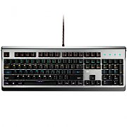 CANYON Wired multimedia gaming keyboard with lighting effect, 20pcs rainbow LED & 19pcs RGB light, Numbers 104keys, EN double injection layout, cable length 1.8M, 446*160*40mm, 0.98kg, color Dark grey