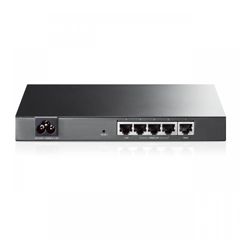 Router TP-Link TL-R470T+, 1xWAN 10/100, 1xLAN 10/100, 3xWAN/LAN configurabile, Small Office and Net Café, Load Balance, Advanced fir ewall, Port Bandwidth Control, Port Mirror, DDNS, UPnP, VPN pass-through_2