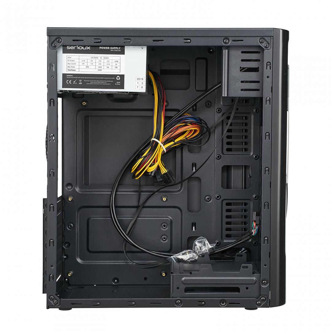 Carcasa PC Serioux BASIC, Sursa 450W, Middle Tower, ATX, black_4