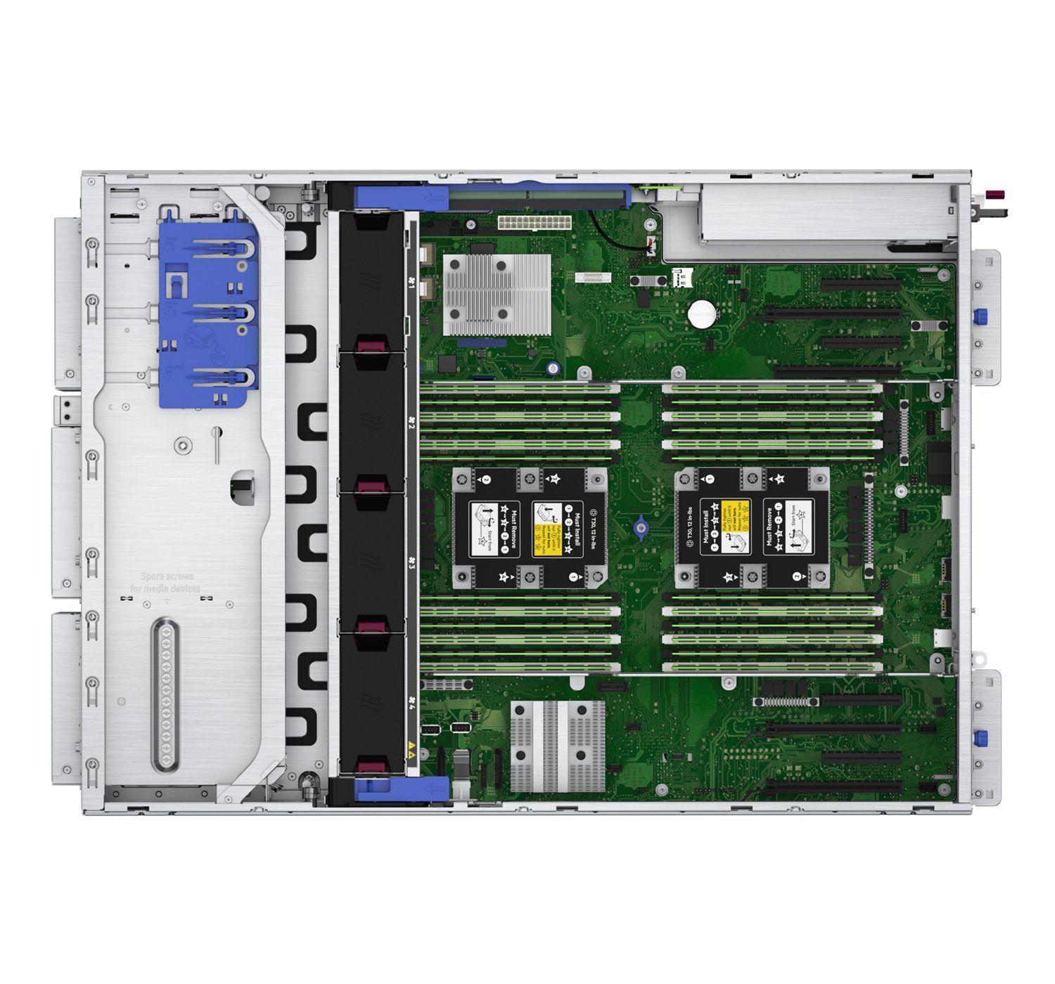 Server HPE ProLiant ML350 Gen10 Tower Intel Xeon Silver 4208, 8C / 16T, 2.1 GHz base, 3.2 GHz turbo, 11 MB cache, 85 W, 16 GB DDR4, Fara HDD, 4 x LFF, 500 W_9