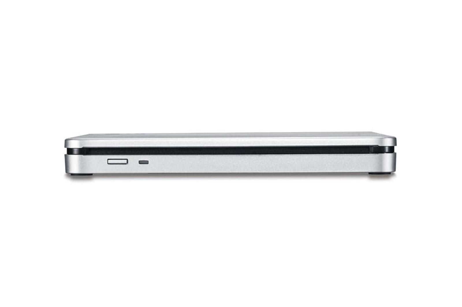 Ultra Slim Portable DVD-R Silver Hitachi-LG GP60NS6, GP60NS60 Series, DVD Write /Read Speed: 8x, CD Write/Read Speed: 24x, USB 2.0, Buffer 0.75MB, 144 mm x 137.5 mm x 14 mm._4