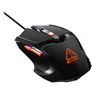 CANYON Vigil GM-2 Optical Gaming Mouse with 6 programmable buttons, Pixart optical sensor, 4 levels of DPI and up to 3200, 3 million times key life, 1.65m PVC USB cable,rubber coating surface and colorful RGB lights, size:125*75*38mm, 140g_1