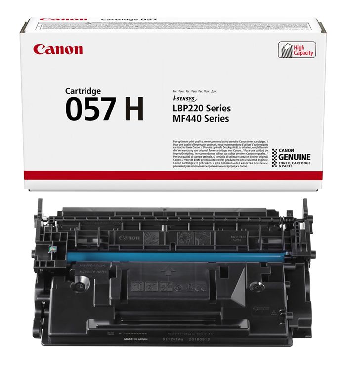Toner Canon CRG057H black, capacitate 10k pagini, pentru LBP223DW; LBP226DW; LBP228X; MF443DW; MF445DW; MF446X; MF449X._1