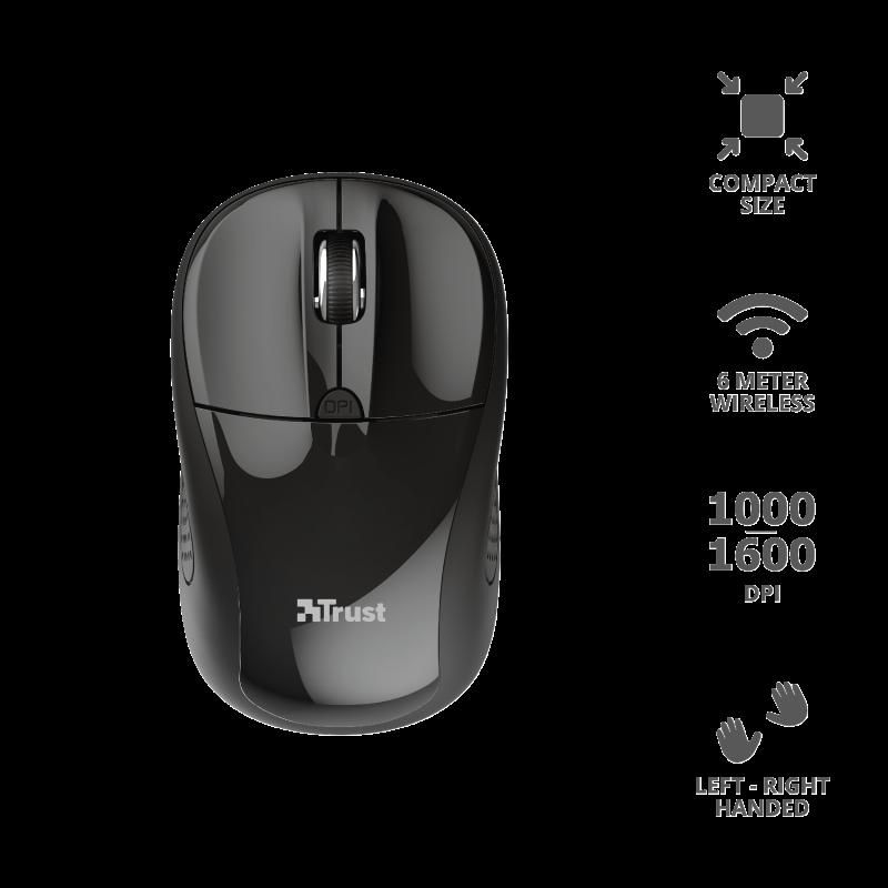 Mouse Trust Primo, Wireless, black_2