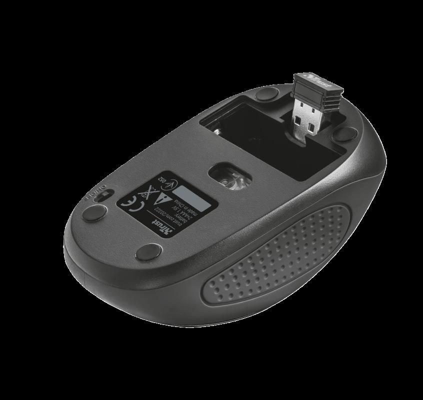 Mouse Trust Primo, Wireless, black_5