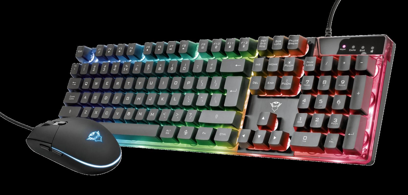 Kit Tastatura + Mouse Trust GXT 838 Azor Gaming Combo, negru_2