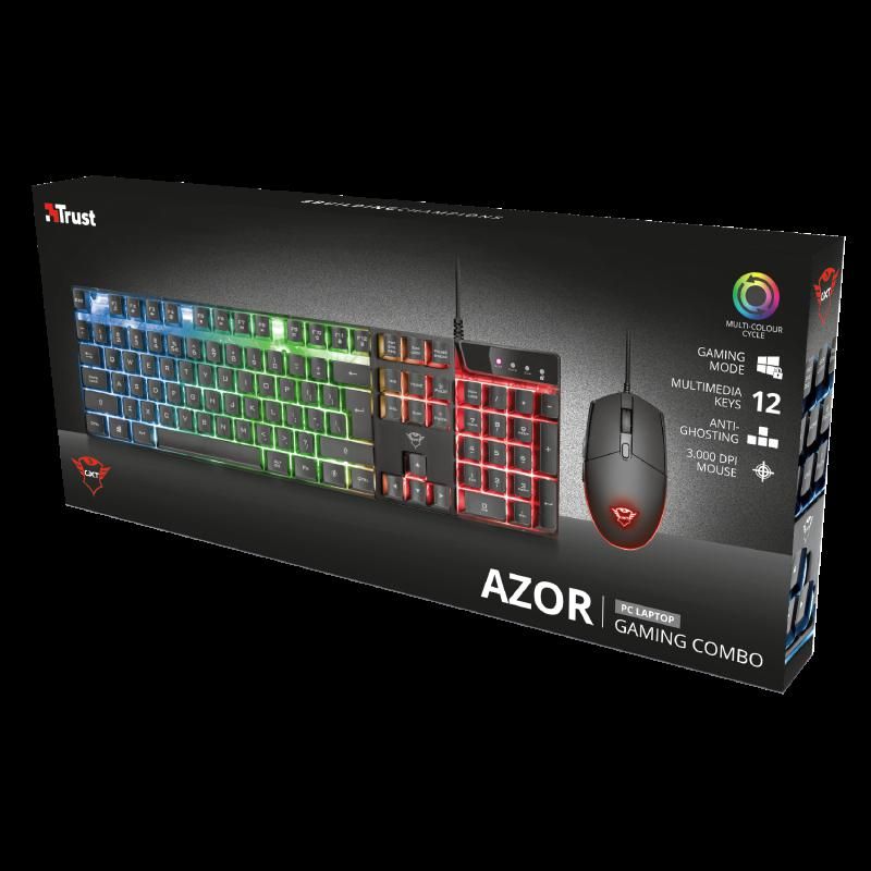 Kit Tastatura + Mouse Trust GXT 838 Azor Gaming Combo, negru_8