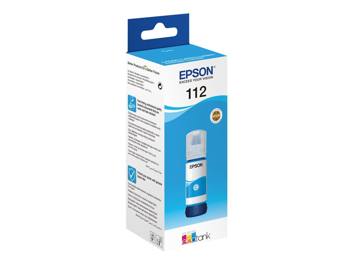Cartus cerneala Epson 112 ECOTANK , pigment cyan, capacitate 70ml, pentru L6570._2