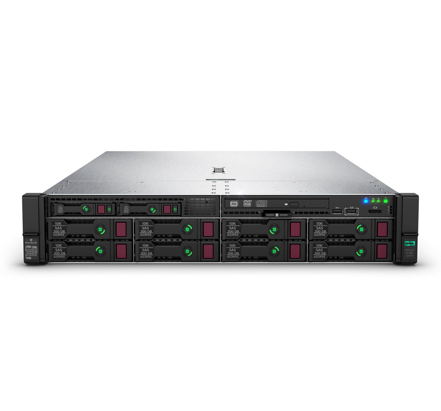 Server HPE ProLiant DL380 Gen10 Rack 2U Intel Xeon Silver 4210R, 10C / 20T, 2.4 GHz base, 3.2 GHz turbo, 13.75 MB cache, 1 x 32 GB, Fara HDD, 8 x SFF, 800 W_2