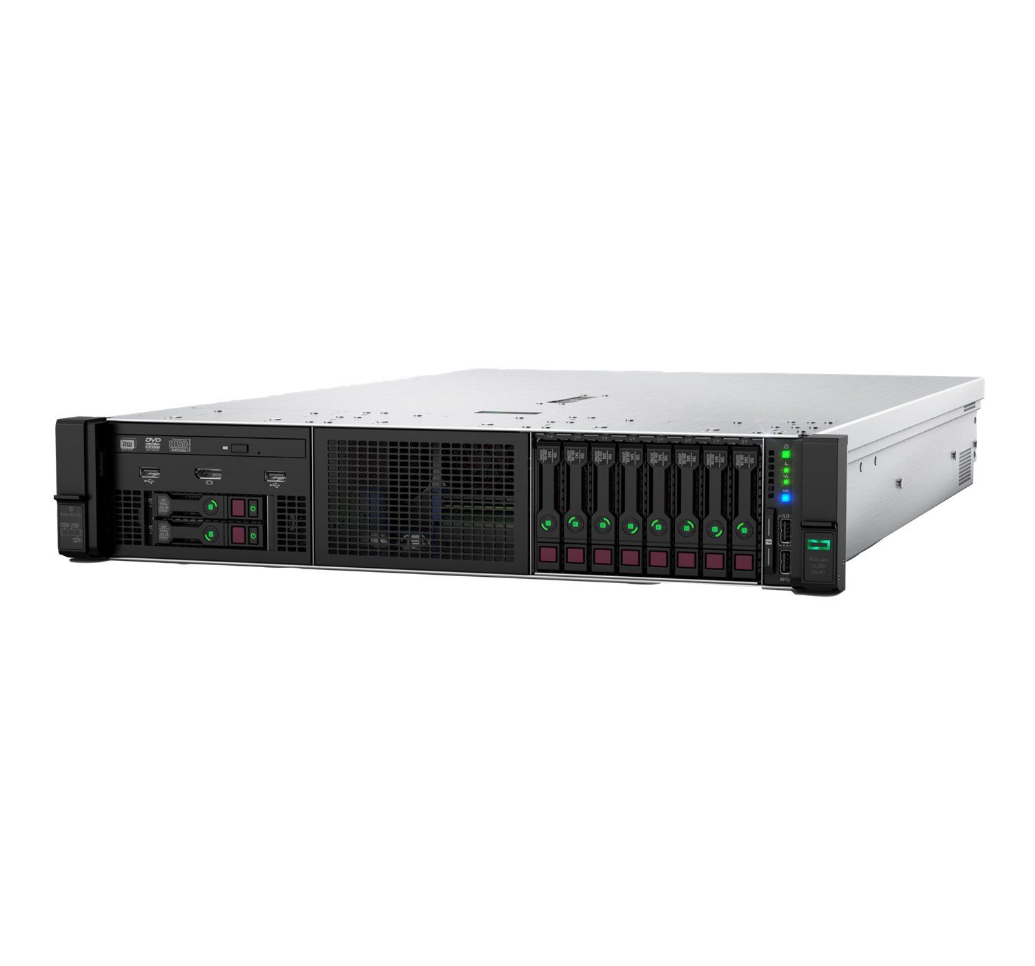 Server HPE ProLiant DL380 Gen10 Rack 2U Intel Xeon Silver 4210R, 10C / 20T, 2.4 GHz base, 3.2 GHz turbo, 13.75 MB cache, 1 x 32 GB, Fara HDD, 8 x SFF, 800 W_3