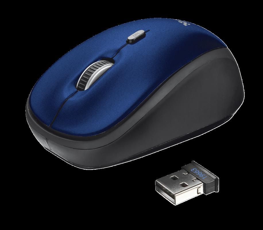 Mouse Trust Yvi, Wireless, blue_1