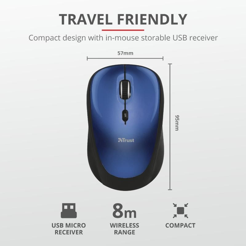 Mouse Trust Yvi, Wireless, blue_4