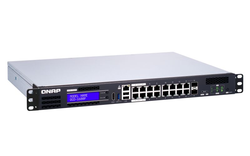 QNAP QGD-1600P Gestionate Gigabit Ethernet (10/100/1000) Power over Ethernet (PoE) Suport 1U Negru, Gri_2