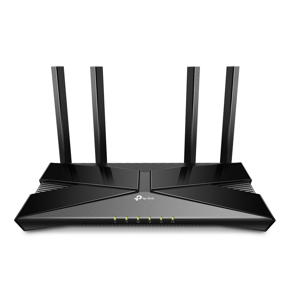 Wireless Router TP-LINK, AX20; AX1800, 1.5 GHz Quad-Core CPU, Dual-Band, 5 GHz: 1201 Mbps (802.11ax), 2.4 GHz: 574 Mbps (802.11ax), Standard and Protocol: WI-FI 6, IEEE 802.11ax/ac/n/a 5 GHz,  IEEE 802.11ax/n/b/g 2.4 GHz 4× Fixed Antennas, 1 × 1000/100/10 Mbps WAN Port, 4 × 1000/100/10 Mbps LAN_1