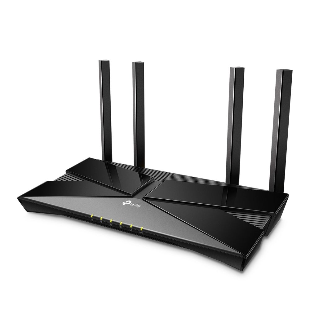 Wireless Router TP-LINK, AX20; AX1800, 1.5 GHz Quad-Core CPU, Dual-Band, 5 GHz: 1201 Mbps (802.11ax), 2.4 GHz: 574 Mbps (802.11ax), Standard and Protocol: WI-FI 6, IEEE 802.11ax/ac/n/a 5 GHz,  IEEE 802.11ax/n/b/g 2.4 GHz 4× Fixed Antennas, 1 × 1000/100/10 Mbps WAN Port, 4 × 1000/100/10 Mbps LAN_2