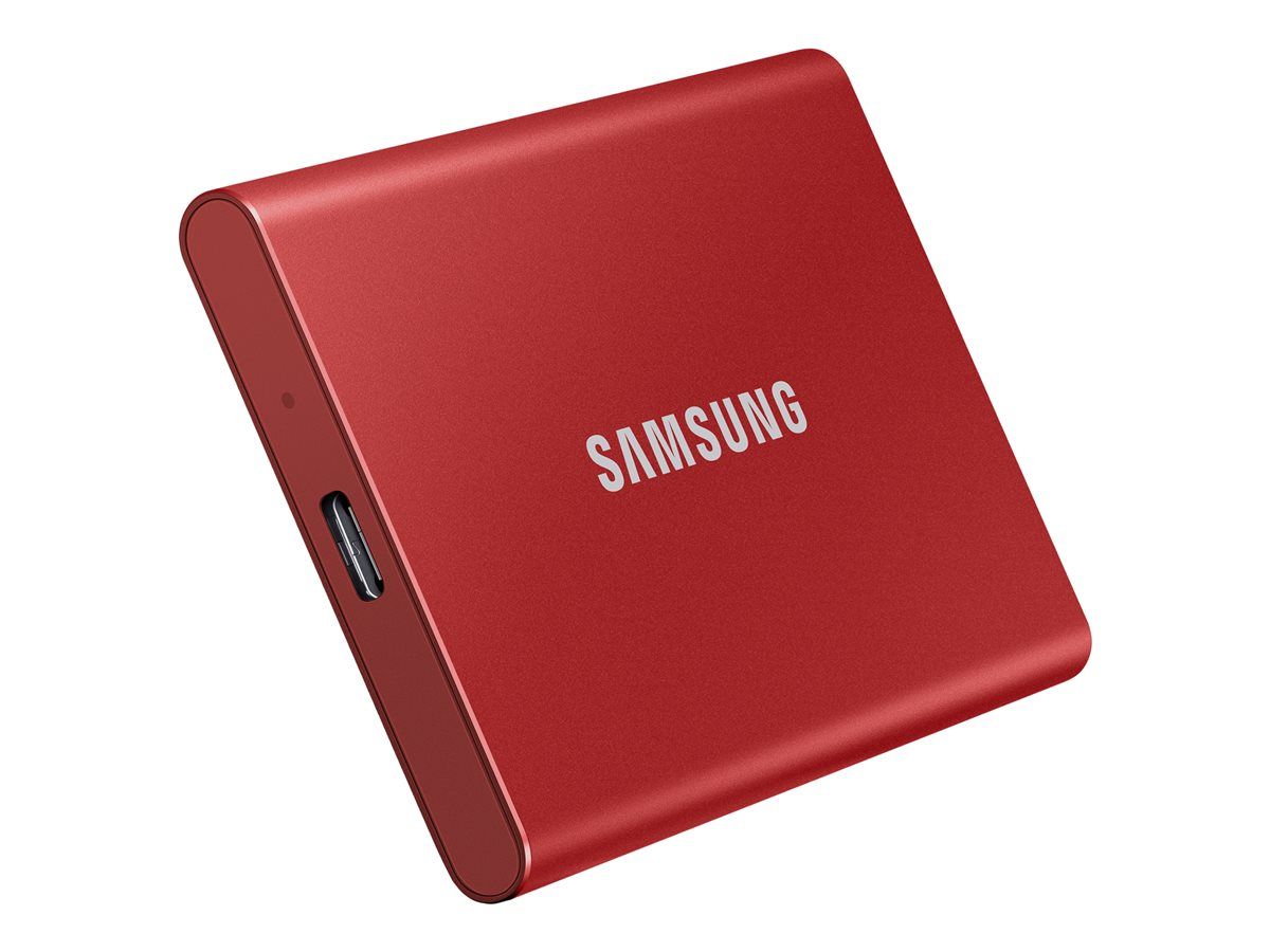 SAMSUNG Portable SSD T7 500GB extern USB 3.2 Gen 2 metallic red_8