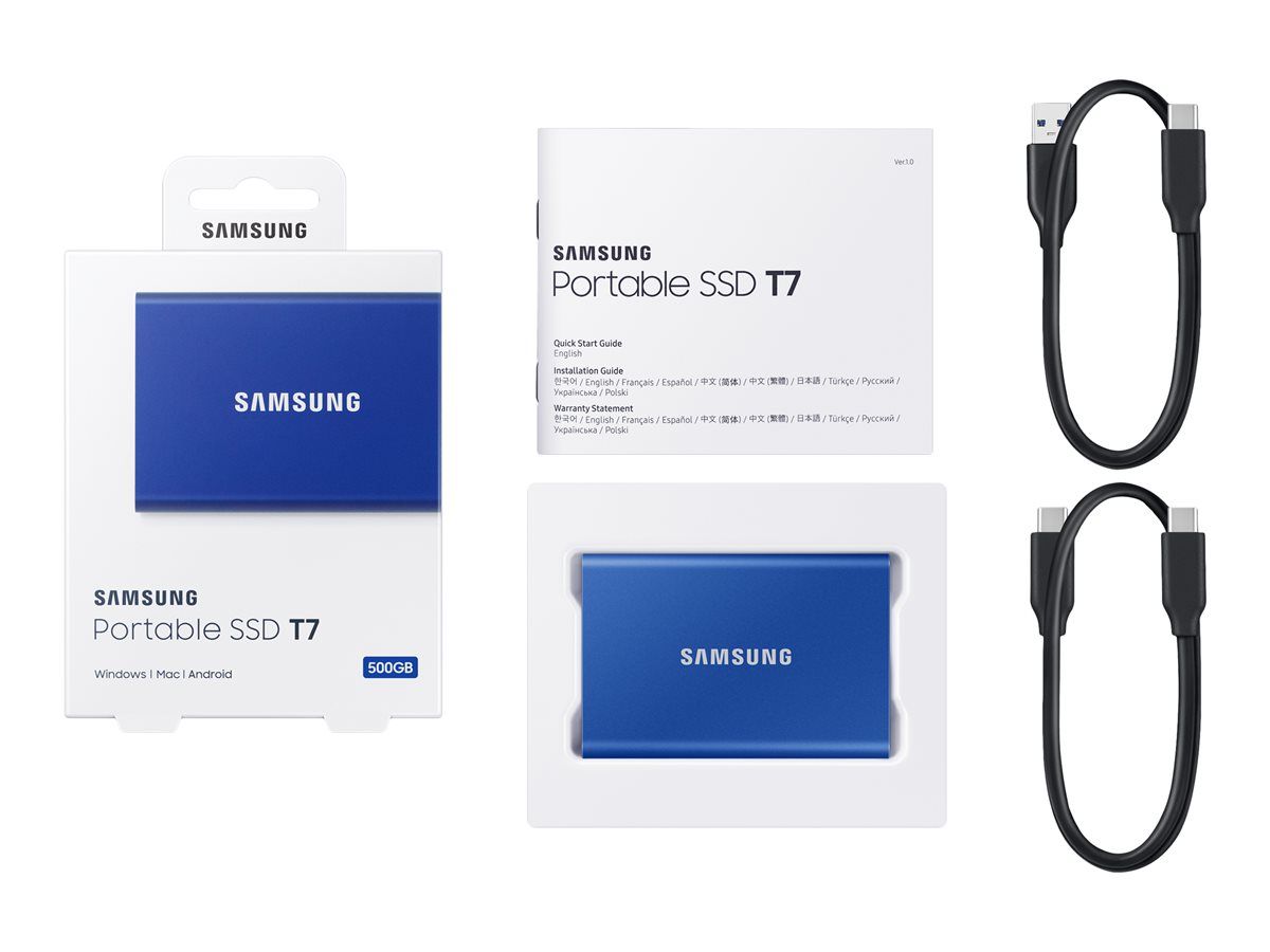 SAMSUNG Portable SSD T7 500GB external USB 3.2 Gen 2 indigo blue_1
