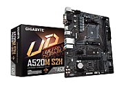 Placa de baza GIGABYTE A520M S2H, socket AM4, 2x DDR4 UDIMM, 4x SATA, 1x NVMe, 12x USB-A, mATX