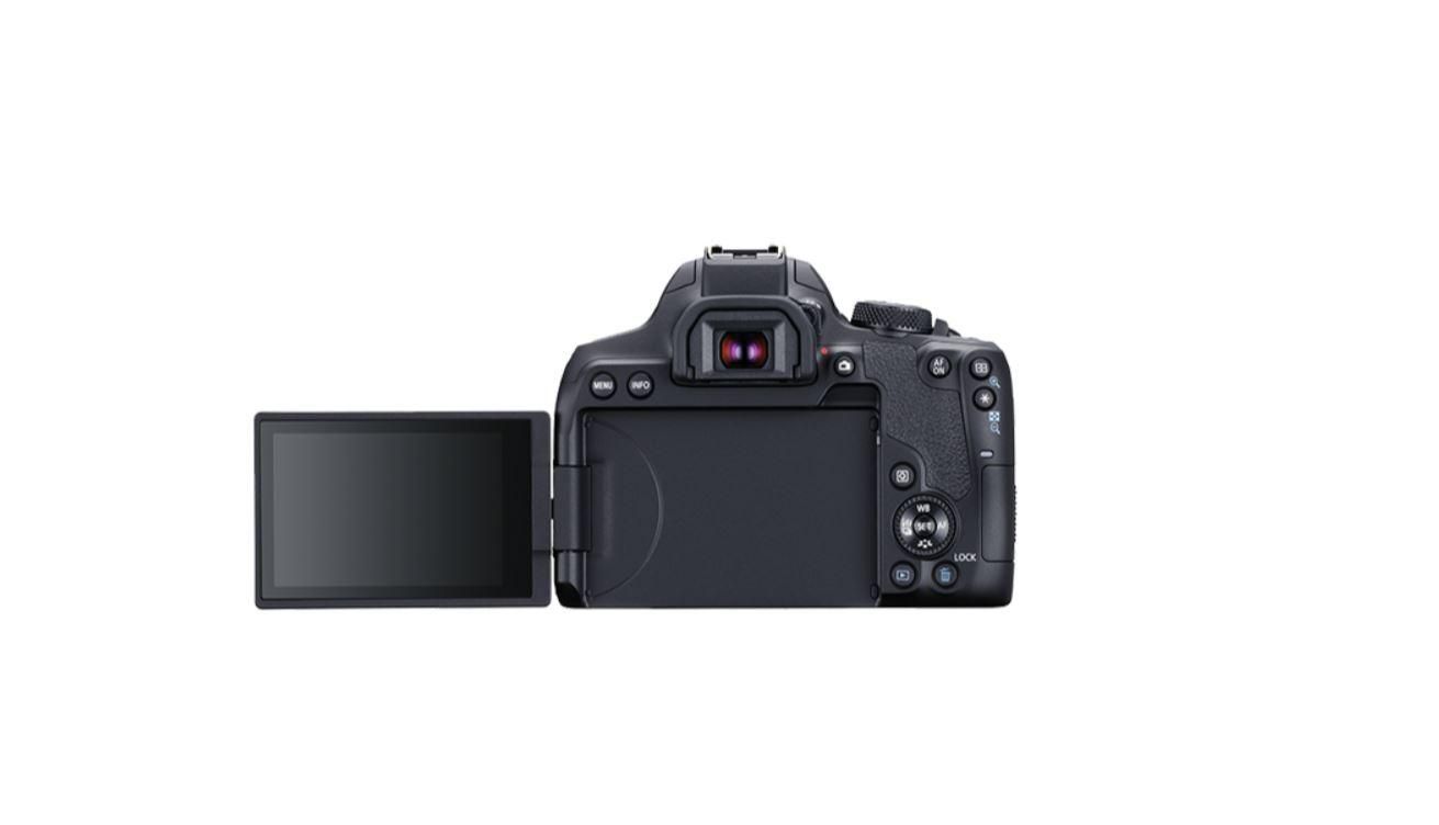 Camera foto Canon DSLR EOS 850D + EF-S 18-55 1:4-5.6 IS STM kit Black ,24.1MP, APS-C CMOS, processor imagine: Digic 8, Variangle touchscreen 7.5 cm (3.0