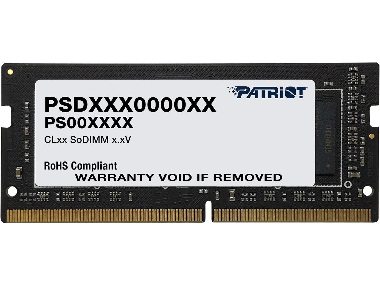 PATRIOT Signature Series 8GB DDR4 1x8GB 3200MHz SODIMM Single_1