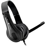 CANYON HSC-1 basic PC headset with microphone, combined 3.5mm plug, leather pads, Flat cable length 2.0m, 160*60*160mm, 0.13kg, Black_1