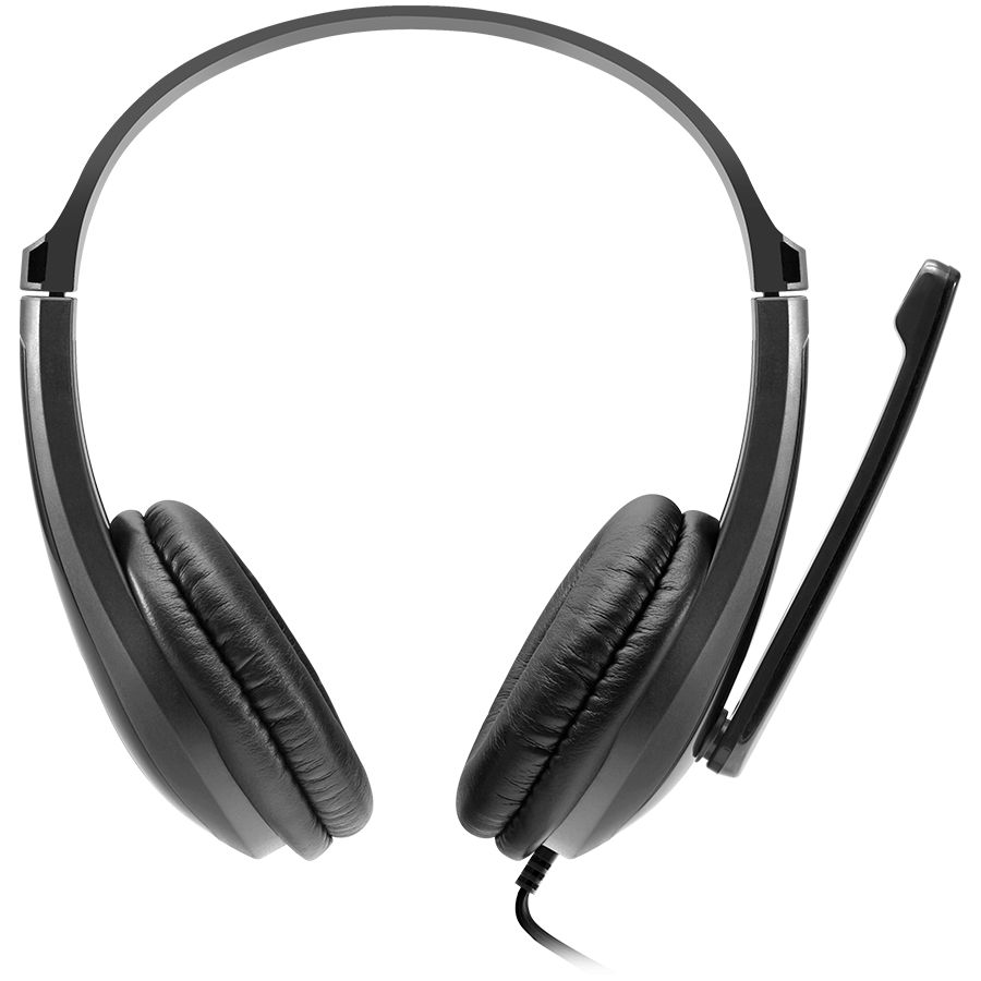 CANYON HSC-1 basic PC headset with microphone, combined 3.5mm plug, leather pads, Flat cable length 2.0m, 160*60*160mm, 0.13kg, Black_2