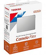 TOSHIBA Canvio Flex 2TB Silver 2.5inch External Hard Drive USB-C_1