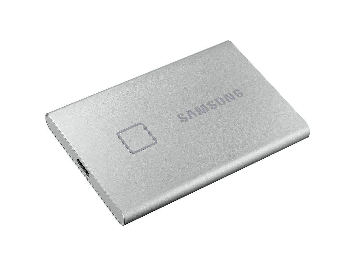SAMSUNG Portable SSD T7 Touch 500GB extern USB 3.2 Gen.2 metallic silver_3