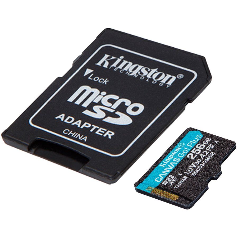 KINGSTON 256GB microSDXC Canvas Go Plus 170R A2 U3 V30 Card + ADP_2