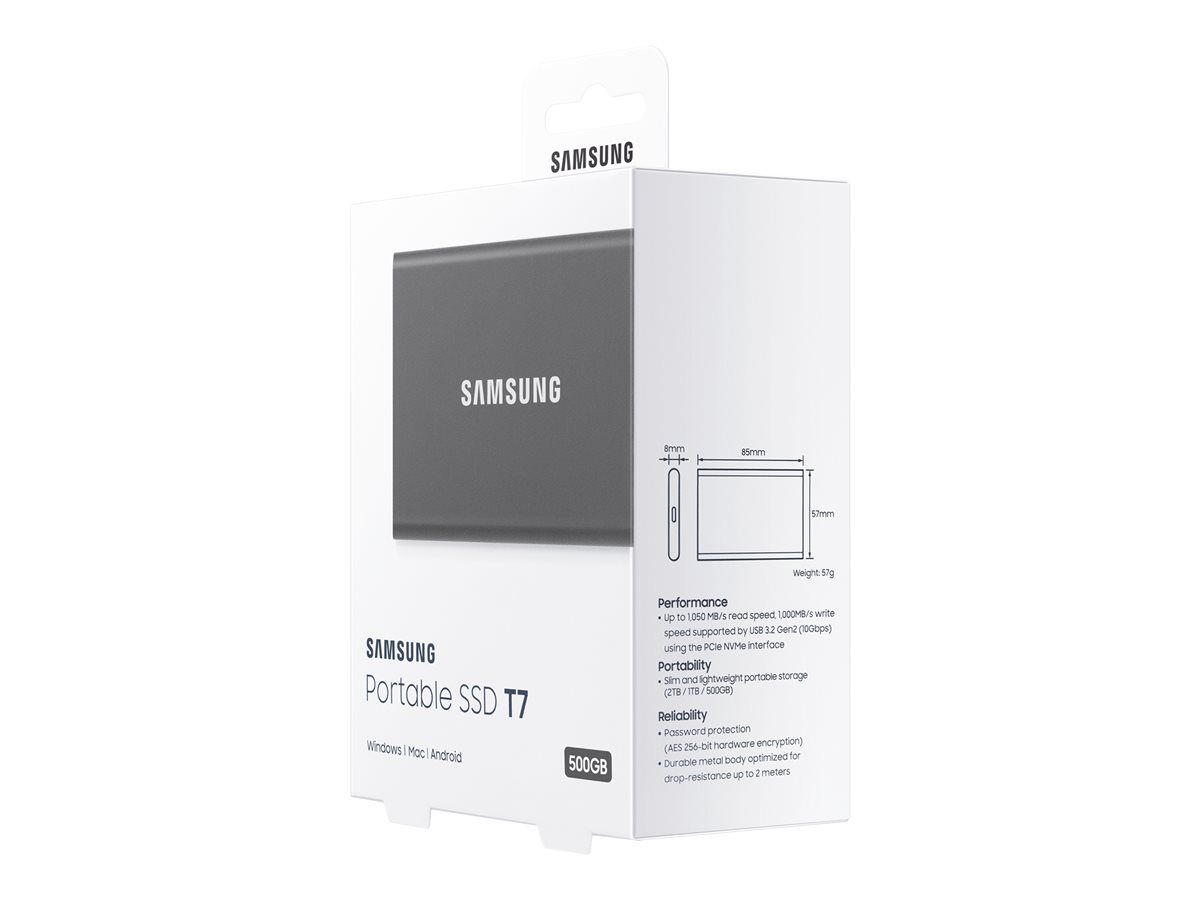 Samsung SSDex USB 3.2 Gen.2  Portable T7 Grey 500GB_5