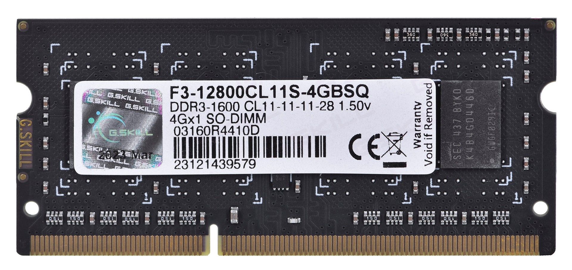 G.SKILL DDR3 4GB 1600MHz CL11 SO-DIMM 1.5V_2