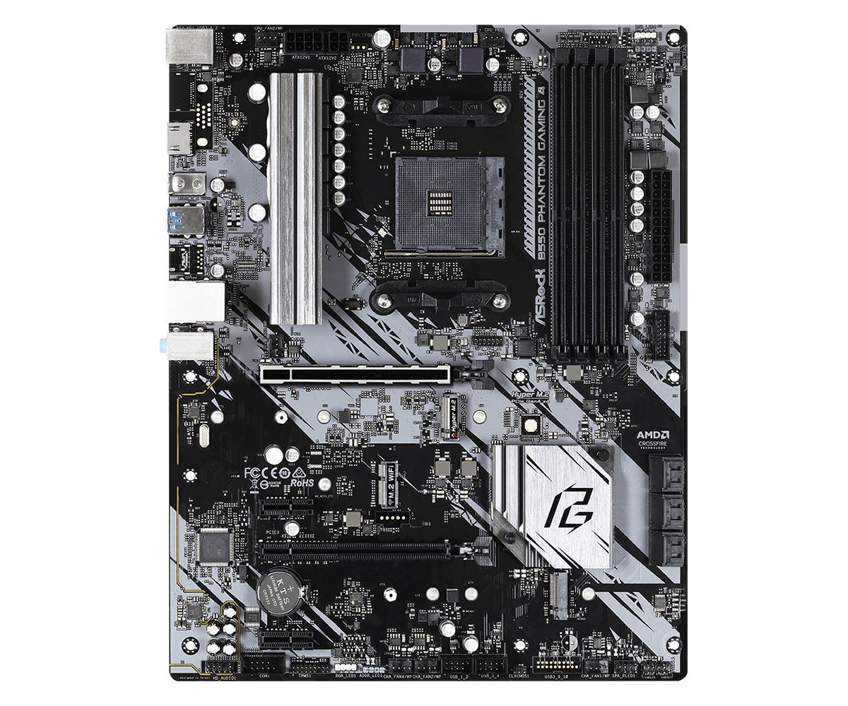 Placa de baza ASRock B550 Phantom Gaming 4, socket AM4, 4x DDR4 UDIMM, 6x SATA, 2x NVMe, 12x USB-A, ATX
