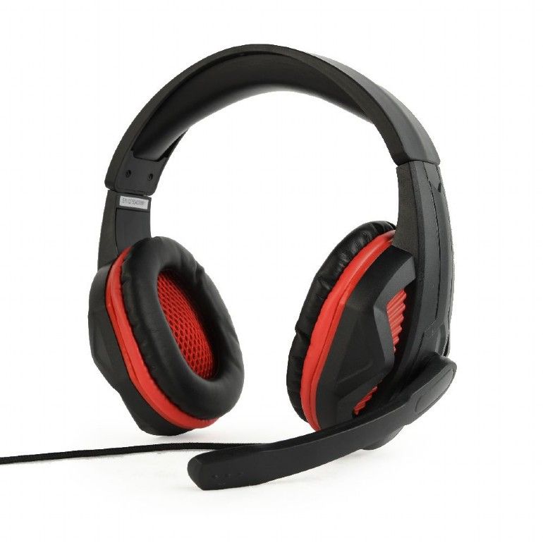 GEMBIRD GHS-03 Gaming headset with volume control matte black/red_1