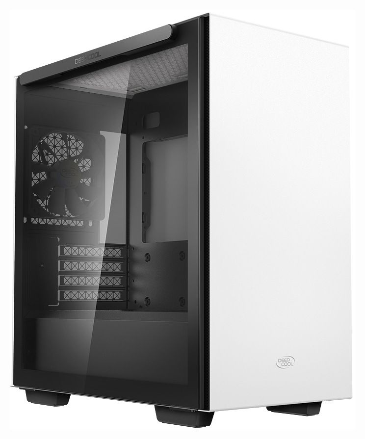 CARCASA DEEP COOL, Middle Tower, mATX,  MACUBE 110 WH , fara sursa, sticla securizata, 1 x fan, USB 3.0 x 2, Jack 3.5mm, mesh ,  R-MACUBE110-WHNGM1N-G-1