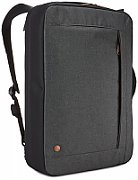 GEANTA &  RUCSAC CASE LOGIC, pt. notebook de max. 15.6 inch, 2 compartimente, buzunar frontal x 2, waterproof, poliester, negru, 