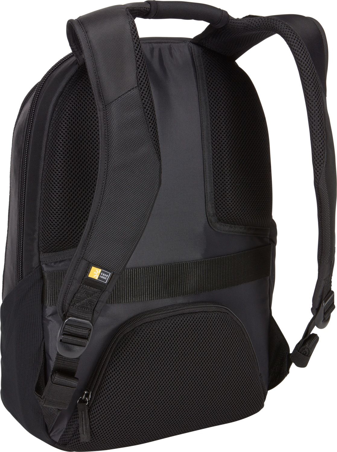 RUCSAC CASE LOGIC, pt. notebook de max. 14 inch, 2 compartimente, buzunar frontal x 2 | buzunar lateral x 2 | buzunar dorsal, waterproof, poliester, negru, 