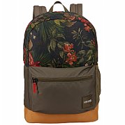 RUCSAC CASE LOGIC, pt. notebook de max. 15.6 inch, 1 compartiment, buzunar frontal | buzunar lateral x 2, waterproof, poliester, maro / floral, 