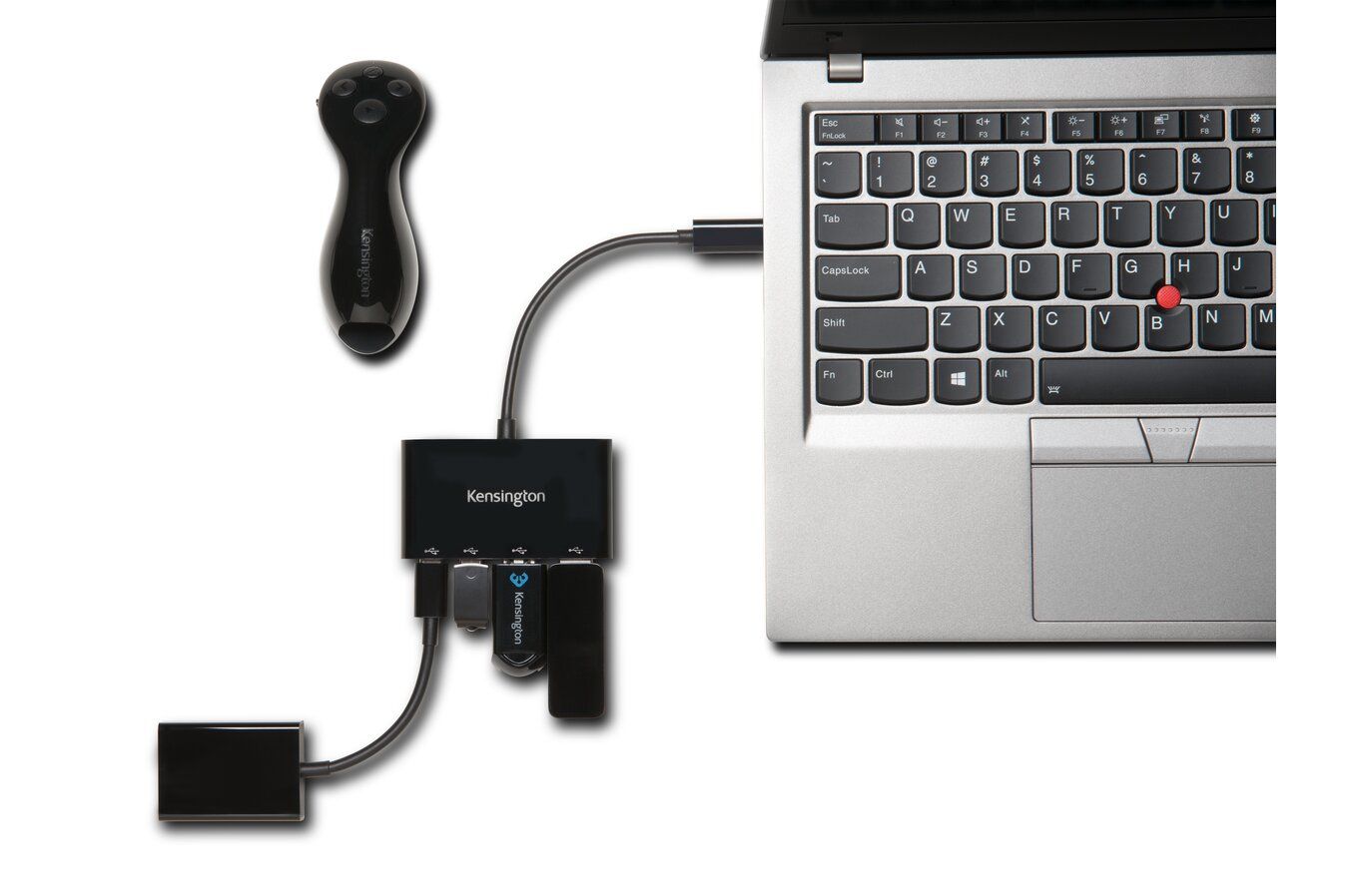 HUB extern KENSINGTON, porturi USB: USB 3.0 x 2, USB 3.1 Type C x 2, conectare prin USB 3.1 Type C, cablu 0.1 m, negru, 